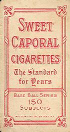 1909-11 American Tobacco Company T206 White Border #NNO Larry Doyle Back