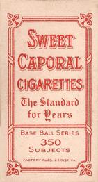 1909-11 American Tobacco Company T206 White Border #NNO Bill Dahlen Back