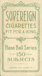 1909-11 American Tobacco Company T206 White Border #NNO Wilbur Good Back