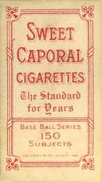 1909-11 American Tobacco Company T206 White Border #NNO Jim Pastorius Back