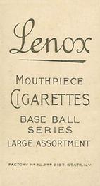 1909-11 American Tobacco Company T206 White Border #NNO Cy Seymour Back