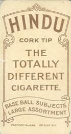1909-11 American Tobacco Company T206 White Border #NNO William Otey Back