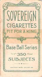 1909-11 American Tobacco Company T206 White Border #NNO Bill Malarkey Back