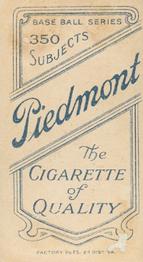 1909-11 American Tobacco Company T206 White Border #NNO Dots Miller Back