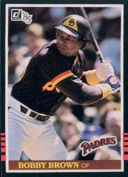 1985 Donruss #383 Bobby Brown Front