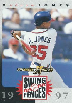 1997 Pinnacle X-Press - Swing for the Fences Players #NNO Andruw Jones Front