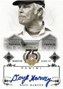2014 Panini Hall of Fame 75th Year Anniversary - Signatures #80 Doug Harvey Front