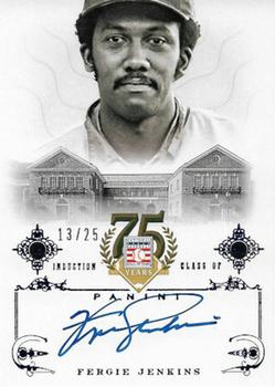 2014 Panini Hall of Fame 75th Year Anniversary - Signatures Blue #81 Fergie Jenkins Front