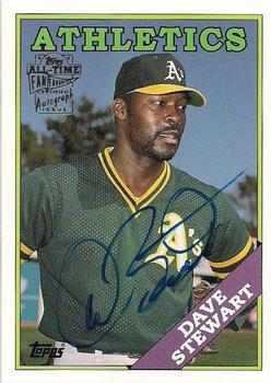2004 Topps All-Time Fan Favorites - Autographs #FFA-DS Dave Stewart Front