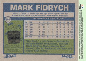 2004 Topps All-Time Fan Favorites - Autographs #FFA-MF Mark Fidrych Back