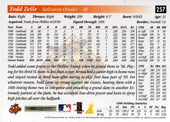 1997 Score #257 Todd Zeile Back