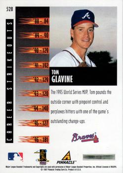 1997 Score #528 Tom Glavine Back