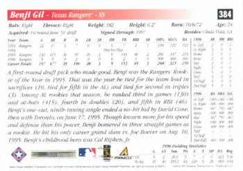 1997 Score #384 Benji Gil Back