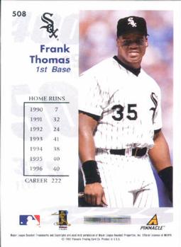 1997 Score #508 Frank Thomas Back