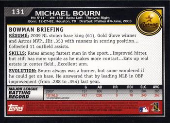 2010 Bowman #131 Michael Bourn Back