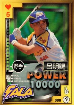 1997 Taiwan Major League Power Card #088 Ming-Tzu Lu Front
