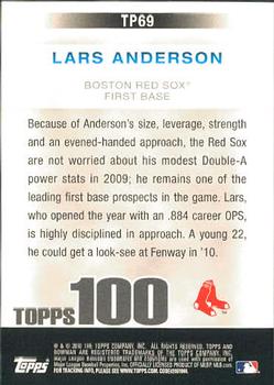 2010 Bowman - Topps 100 Prospects #TP69 Lars Anderson Back