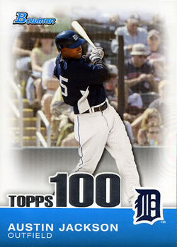 2010 Bowman - Topps 100 Prospects #TP9 Austin Jackson Front