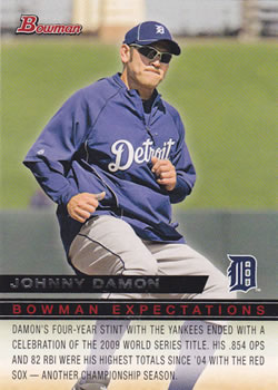 2010 Bowman - Bowman Expectations #BE29 Johnny Damon / Slade Heathcott Front