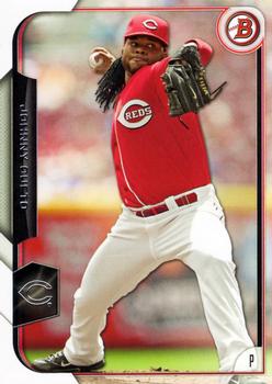 2015 Bowman #102 Johnny Cueto Front