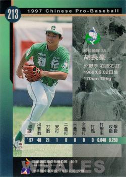 1997 CPBL C&C Series #213 Chang-Hao Hu Back