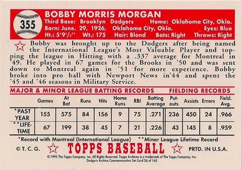 1995 Topps Archives Brooklyn Dodgers #26 Bobby Morgan Back