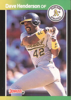 1989 Donruss Baseball's Best #190 Dave Henderson Front