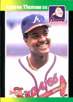1989 Donruss Baseball's Best #197 Andres Thomas Front