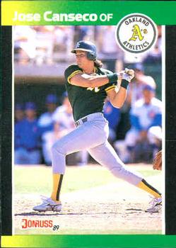 1989 Donruss Baseball's Best #57 Jose Canseco Front