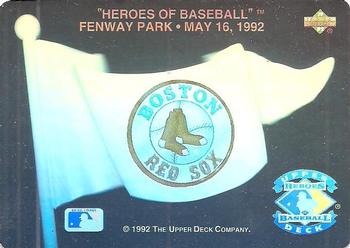 1992 Upper Deck - Heroes of Baseball Pennant Holograms #NNO Boston Red Sox Front