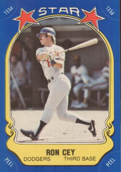 1981 Fleer Star Stickers #3 Ron Cey Front