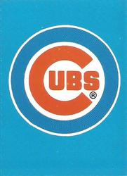 1983 Fleer Star Stickers #NNO Chicago Cubs Front