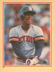 1984 Fleer Star Stickers #13 Lou Whitaker Front