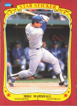 1986 Fleer Star Stickers #71 Mike Marshall Front