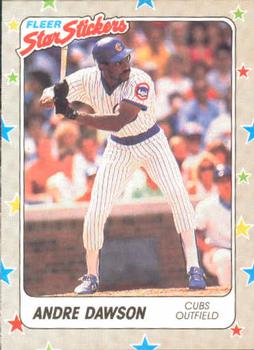 1988 Fleer Star Stickers #79 Andre Dawson Front