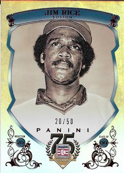 2014 Panini Hall of Fame 75th Year Anniversary - Blue Frame Red #93 Jim Rice Front