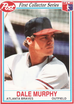 1990 Post Cereal #18 Dale Murphy Front