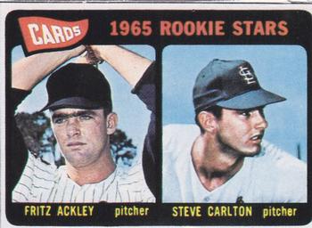 1985 Baseball Cards Magazine Repli-Cards #477 Fritz Ackley / Steve Carlton Front