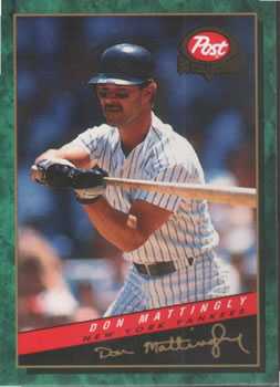 1994 Post Cereal #2 Don Mattingly Front