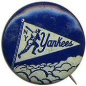1950 American Nut & Chocolate Co. Team Pins (PR3-8) #NNO New York Yankees Front
