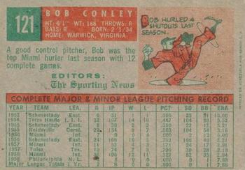 1959 Topps Venezuelan #121 Bob Conley Back
