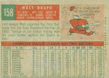 1959 Topps Venezuelan #158 Walt Dropo Back