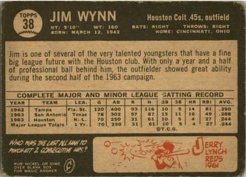 1964 Topps Venezuelan #38 Jim Wynn Back