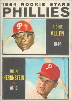 1964 Topps Venezuelan #243 Phillies 1964 Rookie Stars (Richie Allen / John Herrnstein) Front
