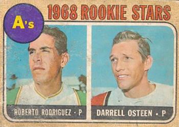 1968 Topps Venezuelan #199 A's 1968 Rookie Stars (Roberto Rodriguez / Darrell Osteen) Front