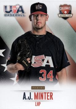 2014 Panini USA Baseball #12 A.J. Minter Front