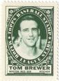 1961 Topps - Stamps #NNO Tom Brewer Front