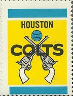1962 Topps - Stamps #NNO Houston Colt .45's Logo Front