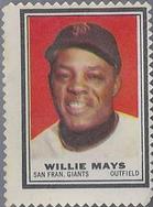 1962 Topps - Stamps #NNO Willie Mays Front