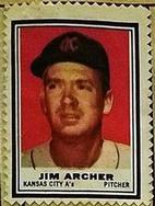 1962 Topps - Stamps #NNO Jim Archer Front